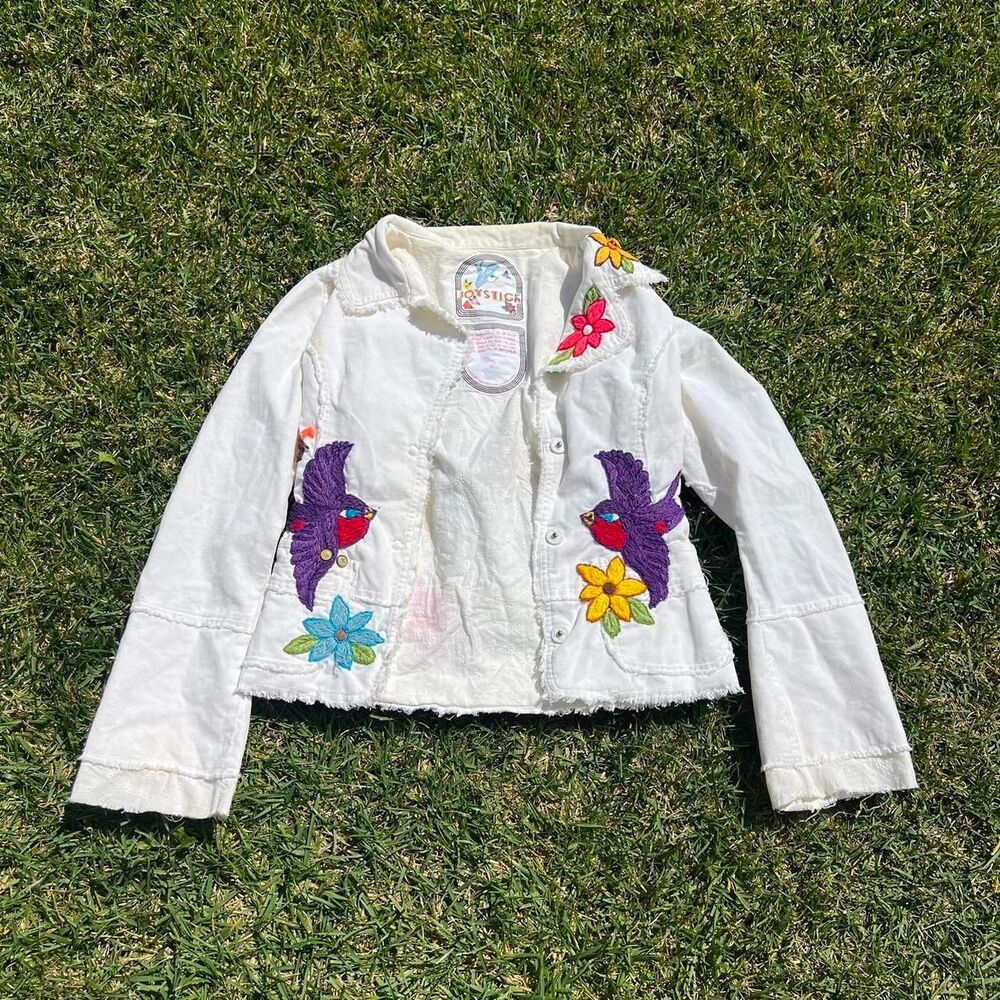Joystick floral top button up women’s cottage core size M